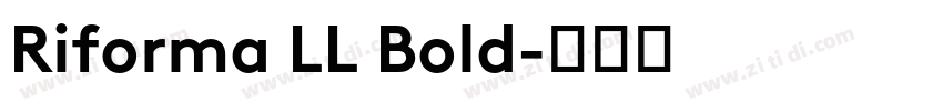 Riforma LL Bold字体转换 Riforma LL Bold字体转换